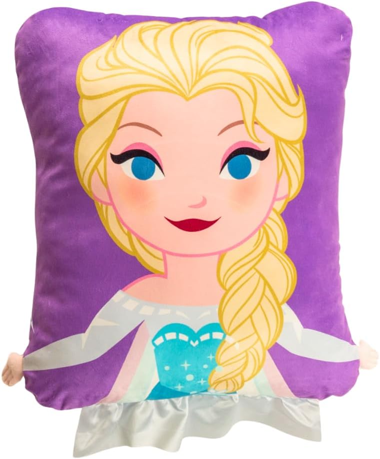 Franco Kids Super Plush Cozy (100% Officially Licensed Product) 3D Pillow Buddy, 16 in x 20 in, Frozen 2