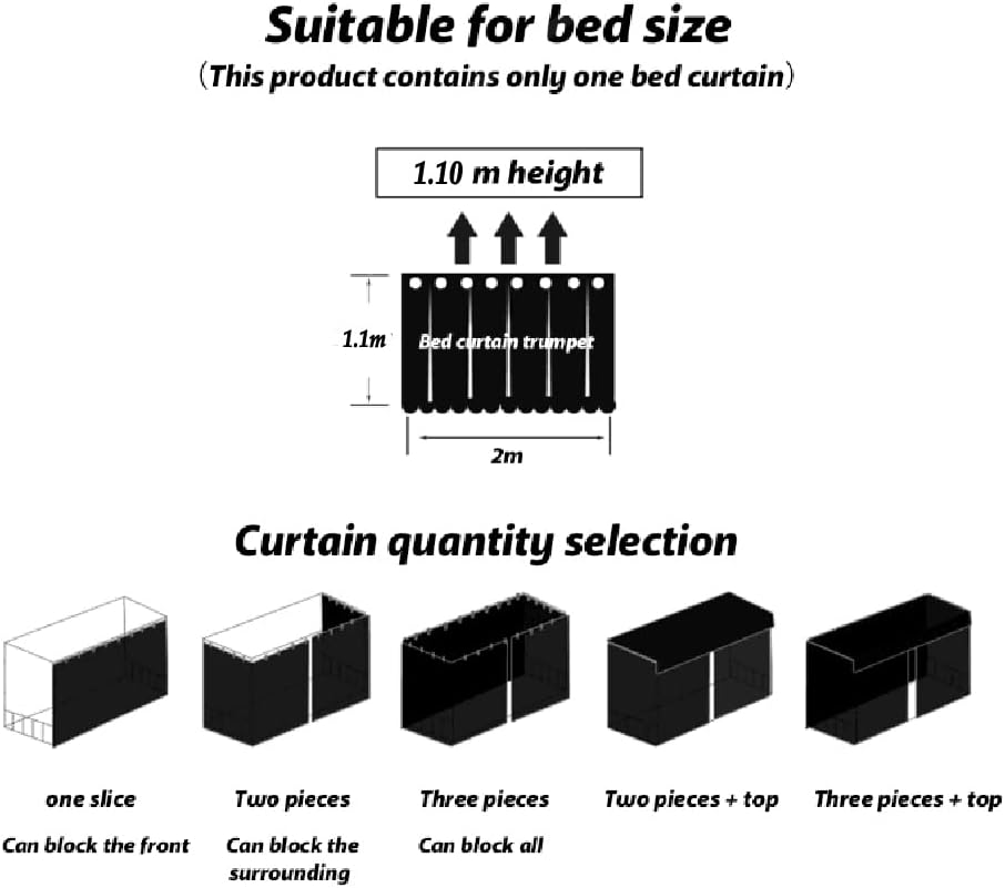 MioCloth Bunk Bed Curtains Dormitory Room Lightproof Decorative Roomate Privacy Cover Canopy Photo Background Decor Backdrop Blackout Curtain Stars
