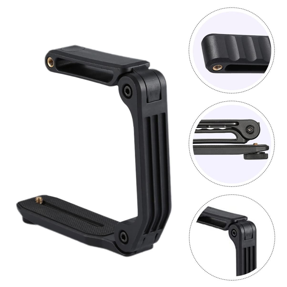 Veemoon Estabilizador y Fibra de Vidrio de Cámara y Videocámara Plegable para DSLR Soporte de Mano en Nailon Pa66 Tornillo 1/4 para Vídeo