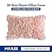 MIULEE 3D Rose Flower Pillow Cover Decorative Valentines Romantic Stereo Chiffon Spring Aesthetic Solid Pillowcase for Girl Women Girlfriend Couch Bedroom Decor 12x20 Inch Peach Pink