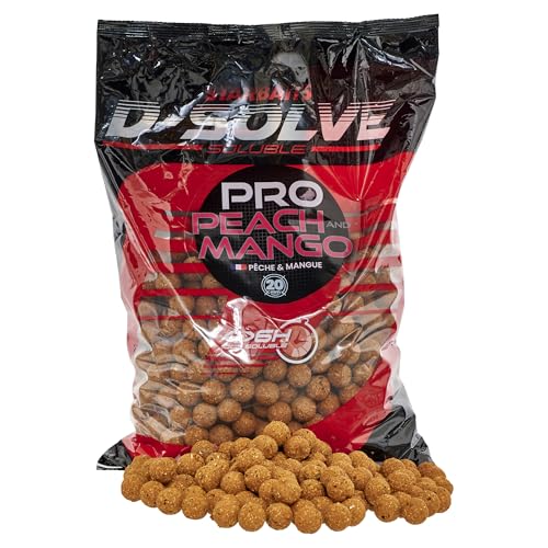 Bouillettes Pro Peach & Mango D-Solve 2.5Kg D.20mm pour la pêche de la carpe