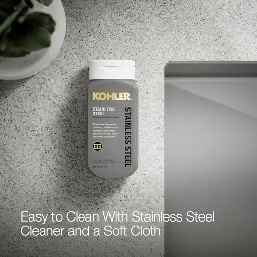 KOHLER Strive® 29" Undermount Kitchen Sink, Medium Single Bowl with Basin Rack, Stainless Steel Kitchen Sinks, K-5409-NA by Kohler - Image 5