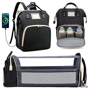 XEXXVRE Baby Diaper Bag Backpack with Changing Station, Travel Diaper Backpacks Changing Baby Bag for Boys Girls Support…