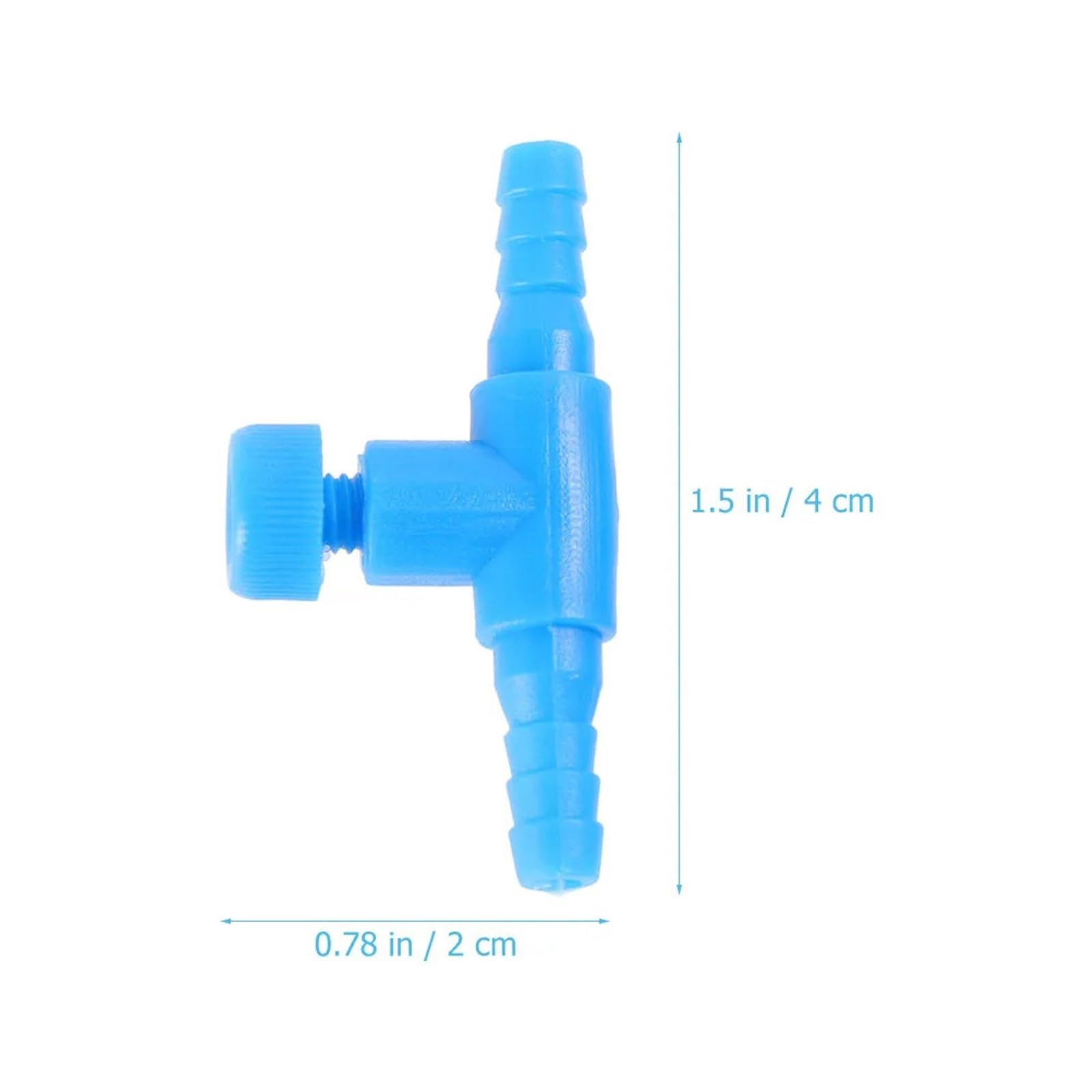 Válvula de aire para acuario, 100 unidades, válvulas de acuario en forma de T, ABS premium, regulador de flujo de aire para distribución de oxígeno, compacto profesional para bombas, sistemas de