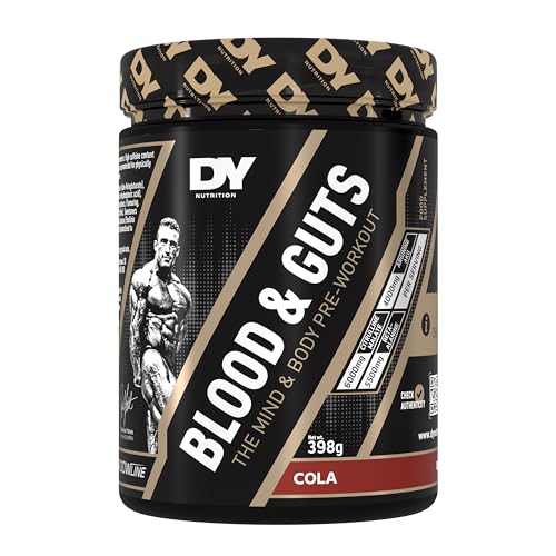 Dorian Yates Blood and Guts pré-workout Cola 398g poudre musculation complément performance