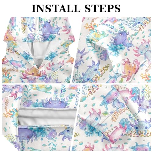 Kawaii Axolotl Cub Youth Hoodie Sweatshirt3