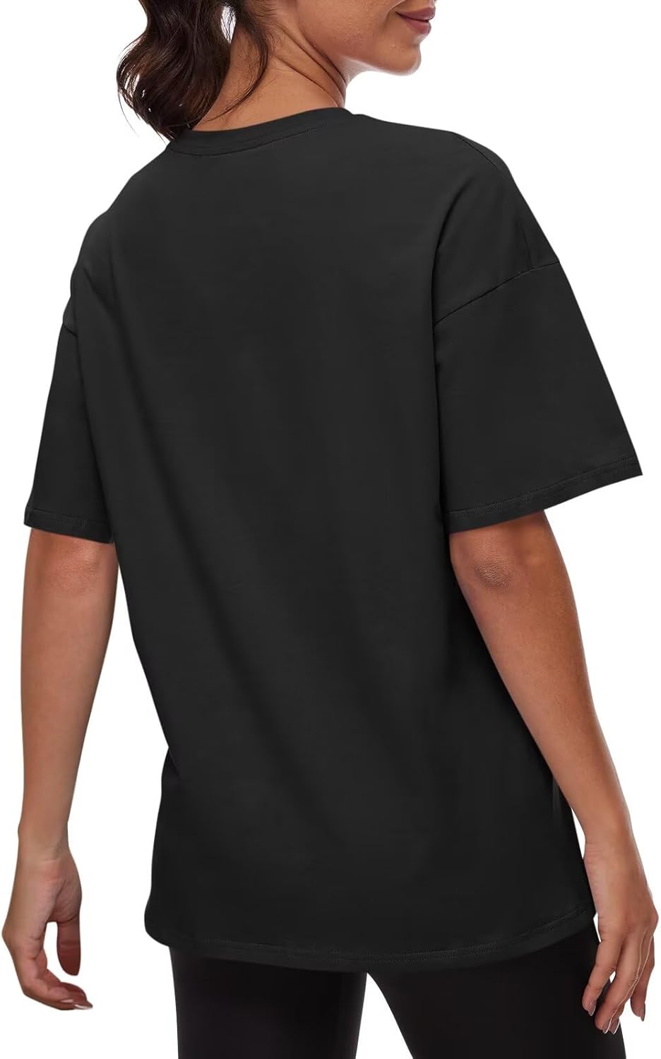 ORANDESIGNE Womens Cotton Oversized T Shirts Letter Graphic Tees Short Sleeve Casual Summer Clothes 2026 - Image 4