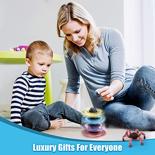 Deformable Fidget Spinners Toy For Kids Adult, Fidgeting Chain Fingertip Gyro, Transformable Robot Finger Hand Spinners, Stress Relief Easter Birthday Party Supply Gifts For Office Classroom 8 Pack #TOP6