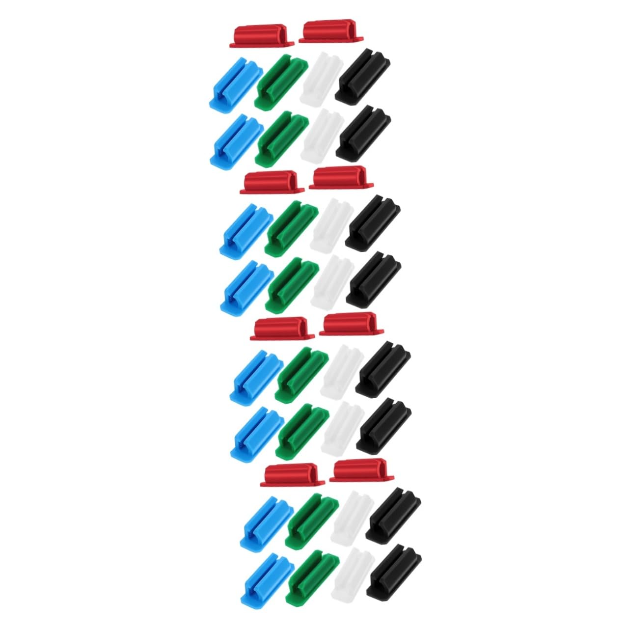 4 Sätze Teiliges Selbstklebender Stifthalter Clips Aus Silikon Für Schreibtisch Geeignet Für Stifte Bleistifte Marker Praktischer Organizer Für Schule Büro Und Zuhause 10 Stück * 4