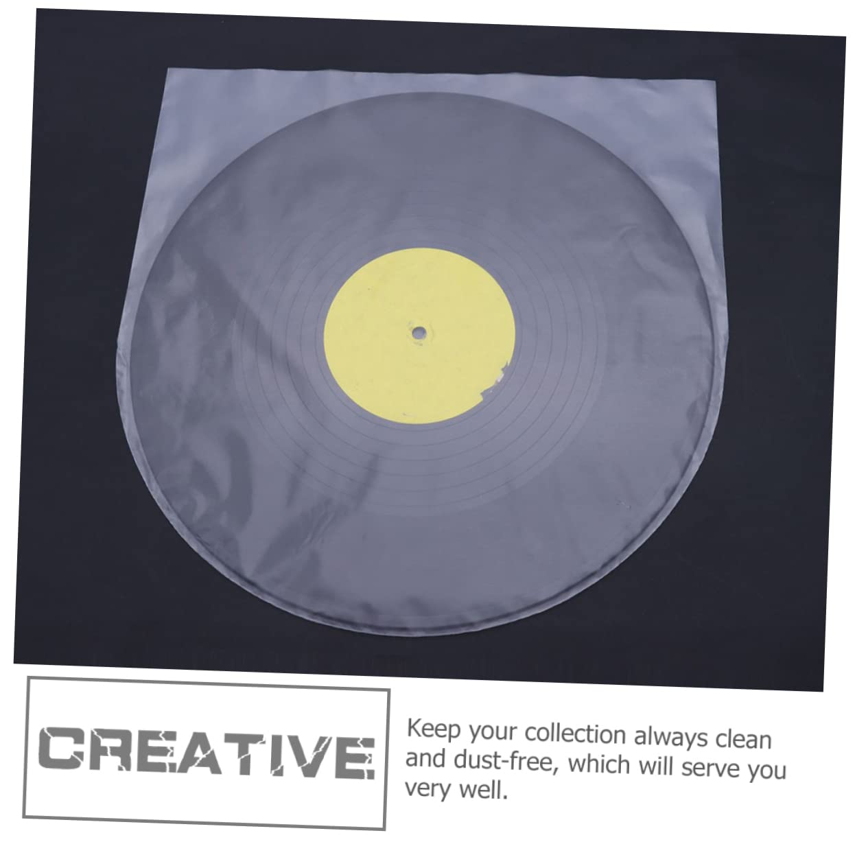 100Pièces Manches Antistatiques pour Disques Vinyles Protection Transparente pour Albums pour Stockage et de Votre Collection