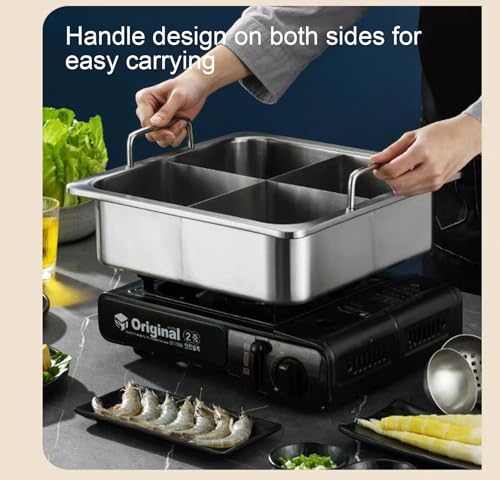 Olla Hot Pot con Divisor de Acero Inoxidable para Cocina miniatura 3