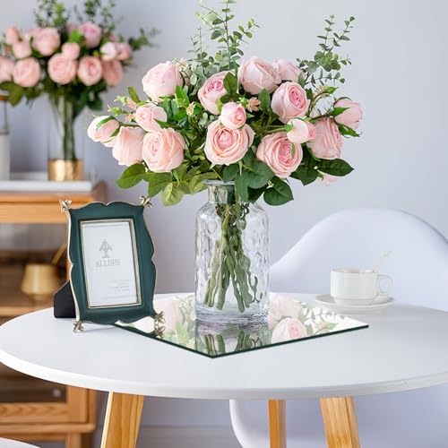 Image of 5 Pcs 12 x12 Inch Colorful Acrylic Mirror Sheet, 1 /8 Inch Thick Opaque Glossy Mirror, Plexiglass Mirror Sheets with Protective Film, Rigid Mirror Sheets for Sawing, DIY, Laser Cutting and Engraving
