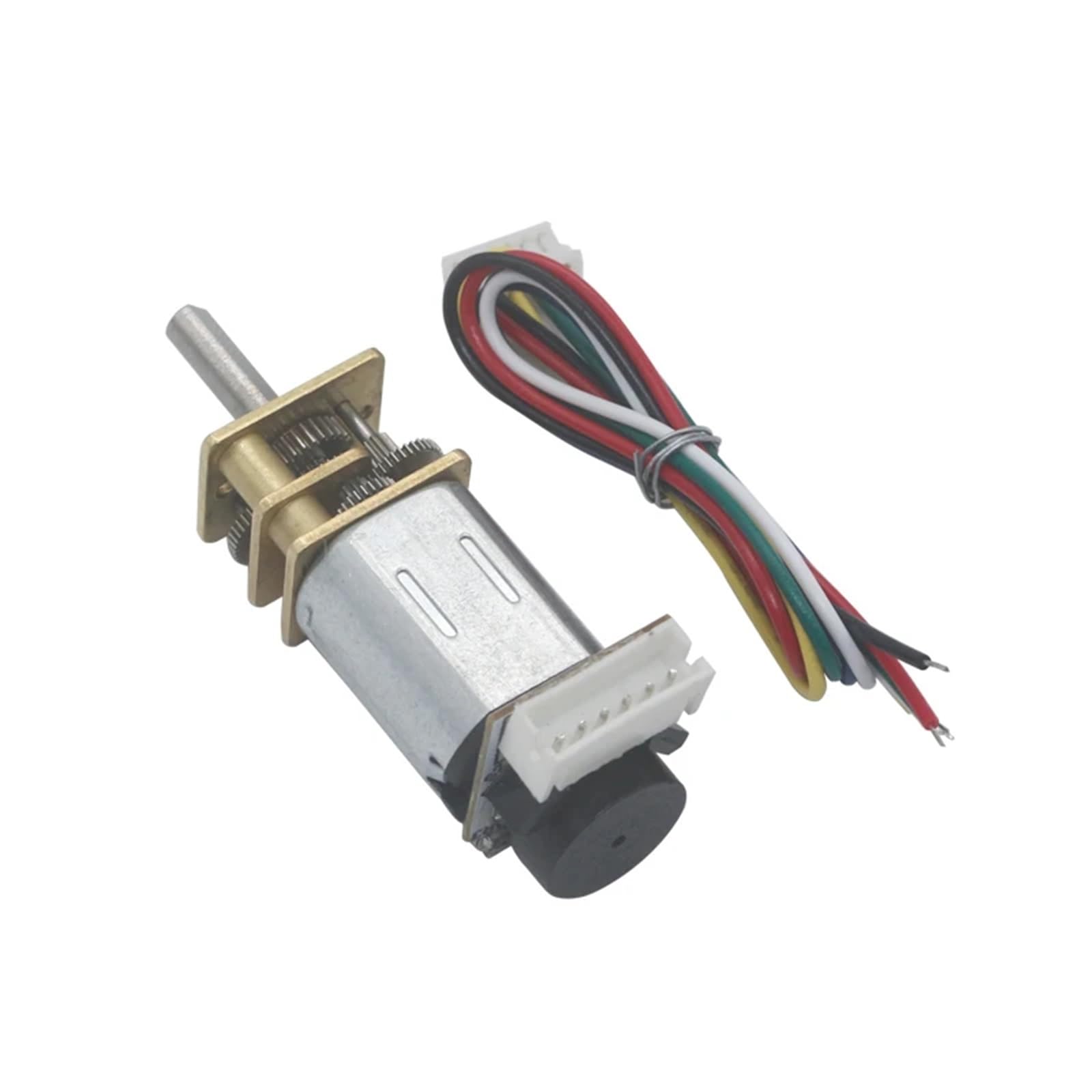 N20 Mini-Metallgetriebemotor, DC 3 V, 6 V, 12 V, Encoder, 19–3000 U/min, langsame Drehzahlreduzierung, Getriebemotoren, 1 Stück(6V 300RPM)