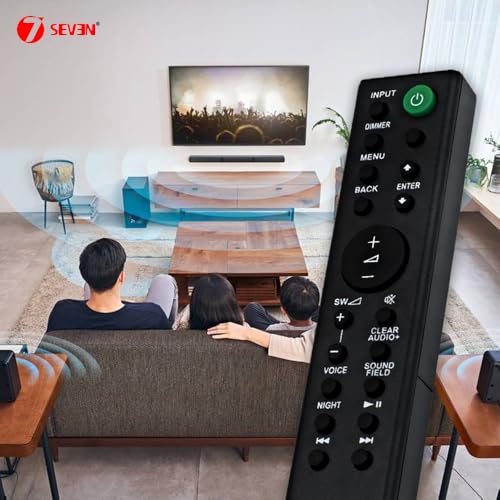 Image of 7SEVEN RMT-AH200U Compatible with Wireless 2.1 Sound Bar Remote Control and Suitable for HT-CT390 HT-RT3 HT-RT4 HT-RT40 Model's - Match Remote Control with Original for Optimal Compatibility