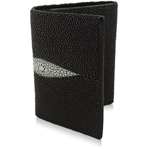 Genuine Stingray Skin Trifold 9 Card Leather Handmade Wallet