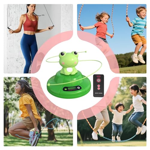 Cuerda de saltar electrónica con dos velocidades ajustables y rotación automatizada 4
