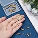 UNICRAFTALE 30Pcs 6 Styles Real 18K Gold Plated Spike & Cone Charms, Stainless Steel Punk Style Jewelry Making Accessories, Hole 1.5-3.2mm
