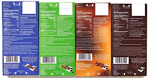 Schogetten German Chocolate Variety Pack Milk Chocolate, Caramel, Dark And Alpine Milk With Hazelnuts. Freshly Imported From Europe (Bundle Of 4) #TOP1