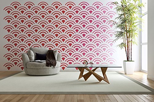 geometric nursery wall