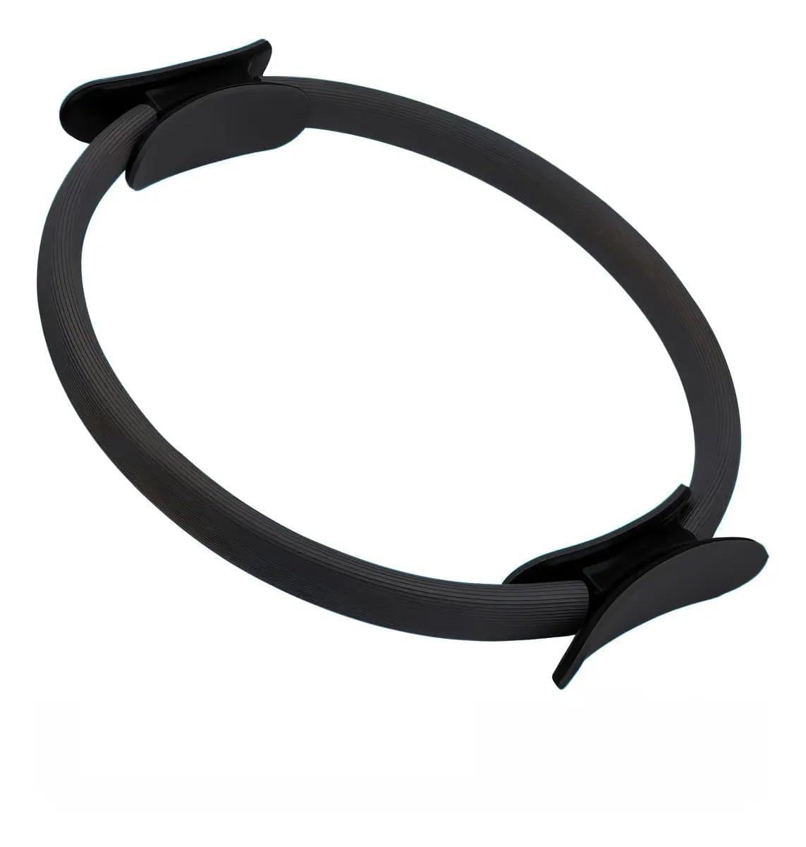 Anel Pilates Preto 38cm Yoga Tonificador Flexível Para Exercícios Arco Magic Circle