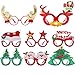 Produktbild JOYIN 8 Stück Weihnachtsfeier Brillengestell mit 8 Designs, Weihnachten Brillen Rahmen für Weihnachtsfeiern, Weihnachtsdekorationen und Fotostudio (EINHEITSGRÖßE FÜR ALLE)