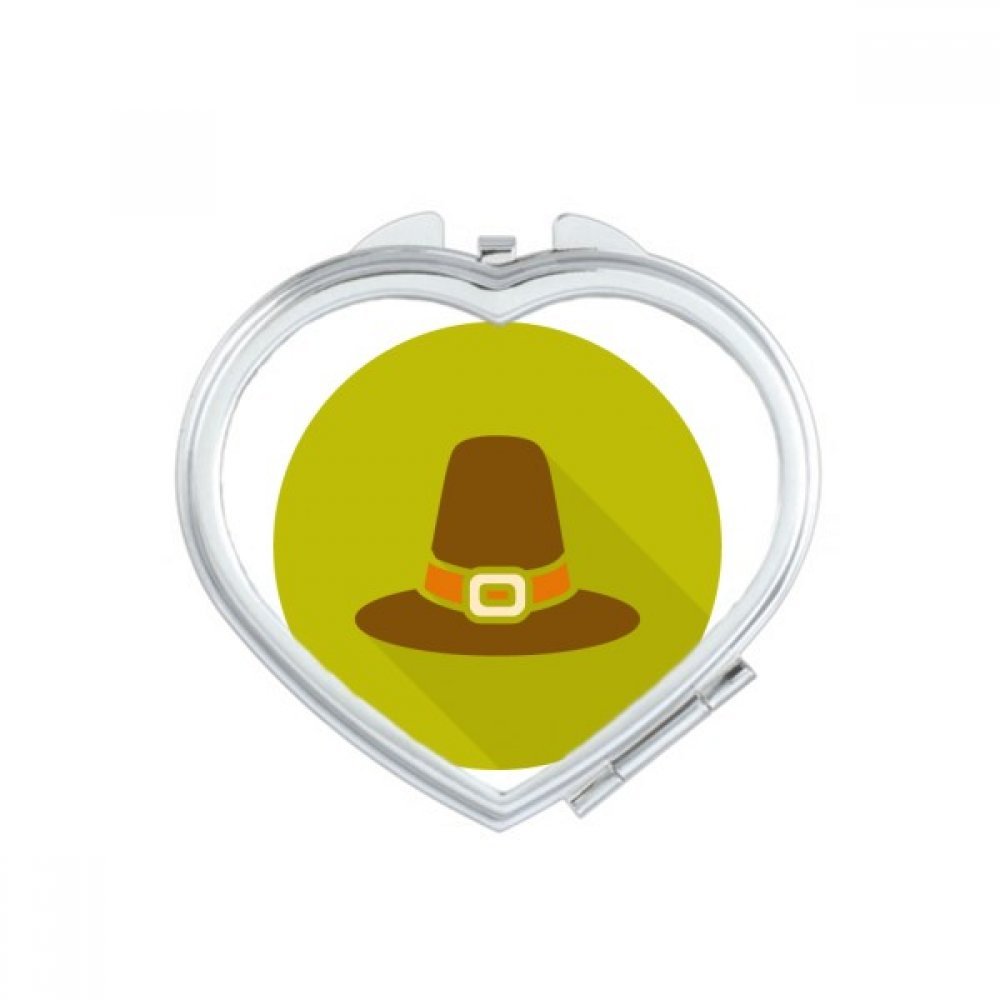Miroir de poche motif coeur pour un maquillage nomade et rapide
