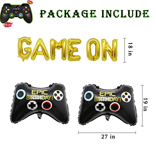 107 Pcs Game On Balloons Arch Garland Party Decoration Black Green Video Game Party Supplies For Level Favor Theme Birthday Party Decorations #TOP2