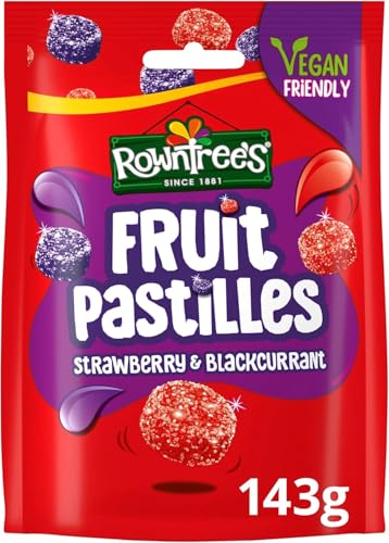 Rowntree's Fruit Pastilles Fresa y Grosella 143g 3 Pack miniatura 4