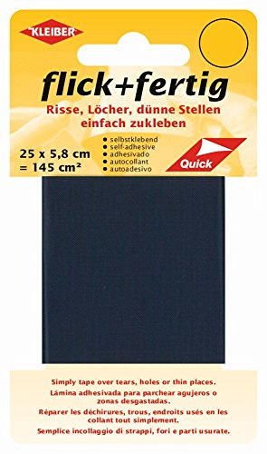 Kleiber 145 cm² Flick + Fertig Selbstklebendes Reparaturband aus Nylon, Marine Blau