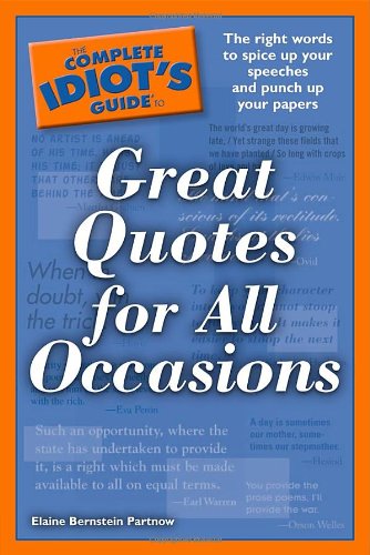 Buy The Complete Idiot's Guide to Great Quotes for All Occasions — BookShops.in
