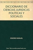 DICCIONARIO DE CIENCIAS JURIDICAS POLITICAS Y SOCIALES B003B0P740 Book Cover