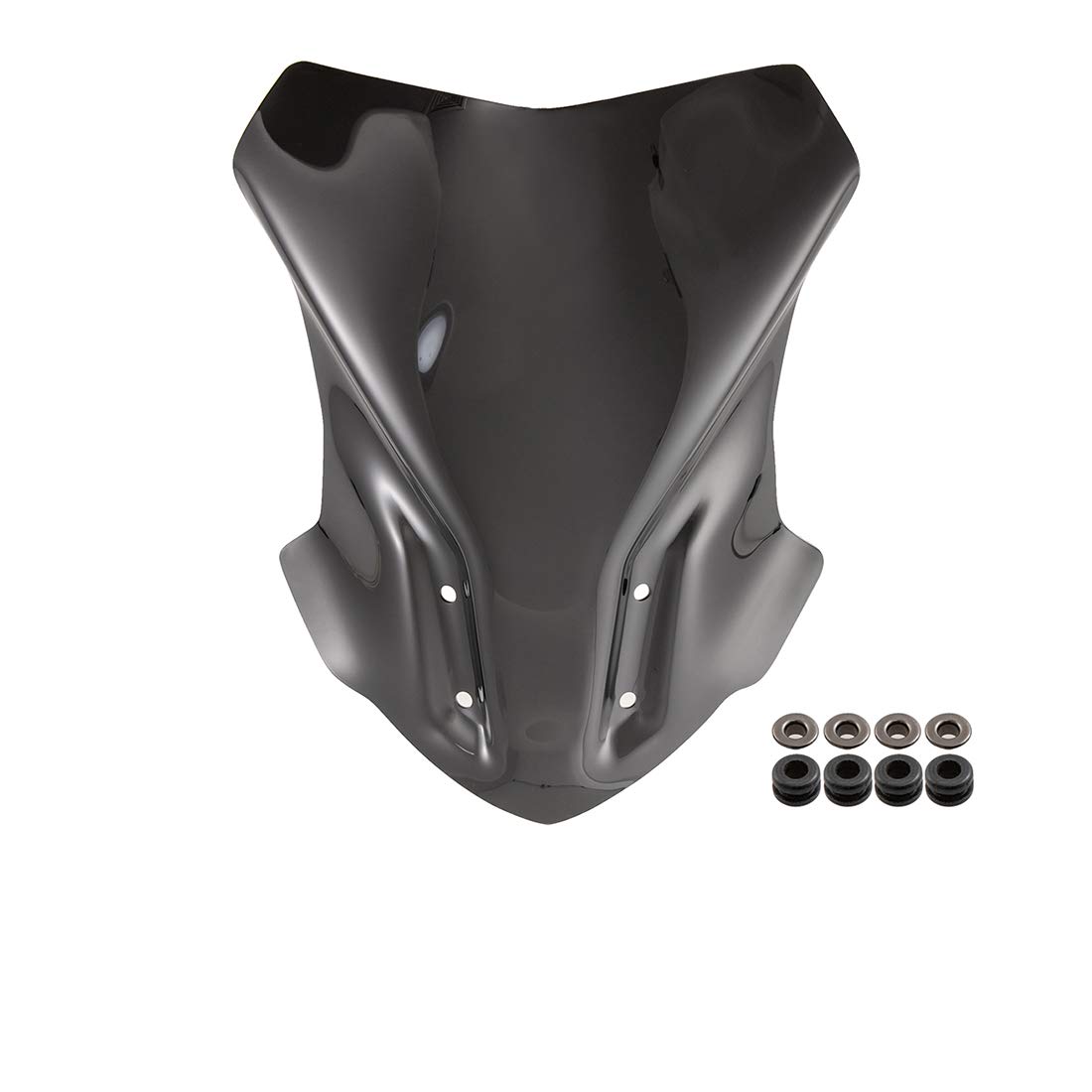 Parabrezza moto parabrezza antivento Deflecor per G310GS G310 GS 2017 2018 17'-18 'Double Bubble Protector (Nero)