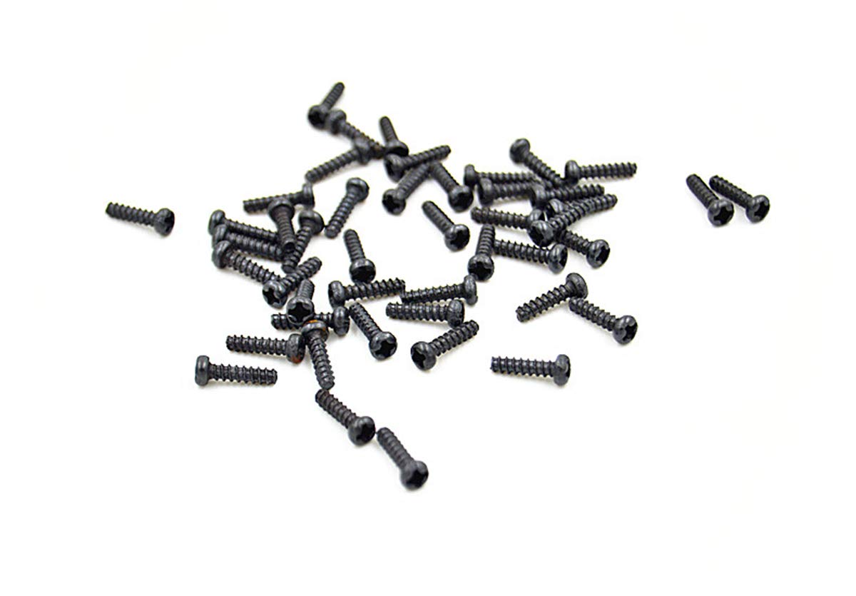 10Pcs Black Flat Head Screw Kit Four Wing Screw Replacement for Playstion 2 Playstion 3 PS2 PS3 Controller