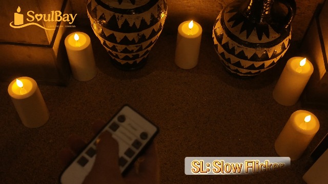 Image of SoulBay USB-C Rechargeable Flameless Pillar Candles with Remote, 4 Pack | Magic Blow Out Feature, Fake Electric Candles, Timer, For Indoor Home Decor, Lanterns, Christmas, Parties