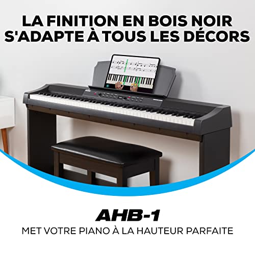 Alesis AHB-1 AHB-1-support et Banquette de Piano en Bois Recital Grand et Prestige Artist avec 3 pédales : Soft… - Les Beatles, Paul McCartney, John Lennon, RIngo Starr, George Harrison Alesis AHB-1 AHB-1-support et Banquette de Piano en Bois Recital Grand et Prestige Artist avec 3 pédales : Soft… – Image 4