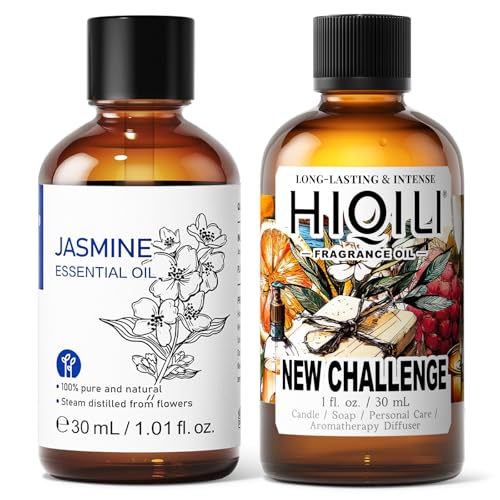HIQILI 30ML Aceite Esencial de Jazmín y Aceite de Fragancia Nuevo Challenge 30ML para DIY y Difusor