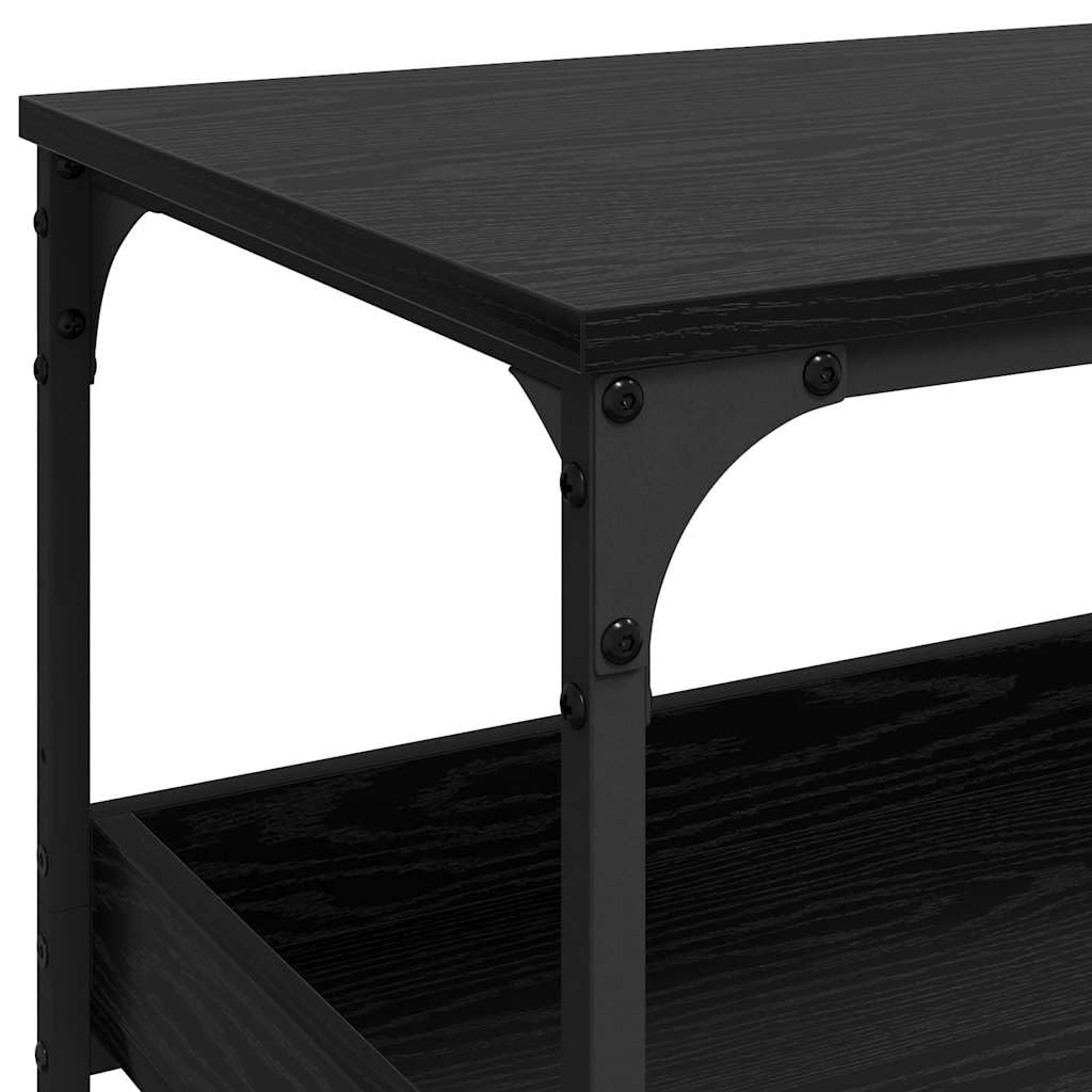 vidaXL Carro de Cocina Roble Negro 60 x 41 x 80.5 cm, Carro de Cocina Resistente, Carrito Industrial, estación de Servicio móvil, útil Organizador de Alimentos
