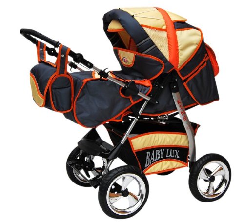 combi stroller orange