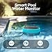 AIPER Surfer S2 Robotic Solar Pool Skimmer with HydroComm Smart Pool Monitor, Dual Charging Modes, Smart Obstacle Avoidance, Digital Water Testing for Pools