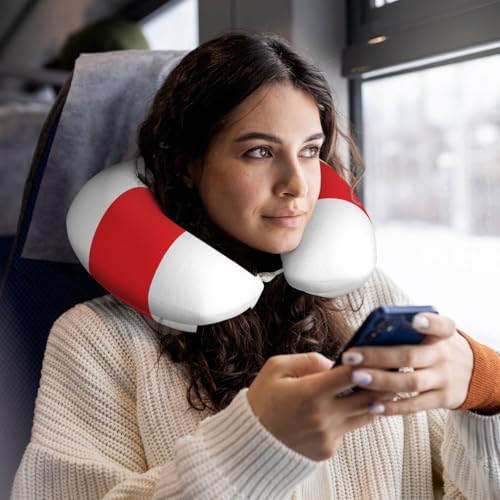 Almohada de viaje espuma viscoelástica tamaño U miniatura 5