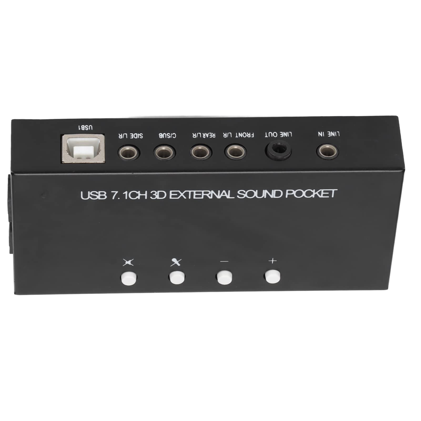 Bewinner Tarjeta de Sonido Externa USB de 7.1 Canales para PC, Adaptador de Sonido Envolvente con Entrada de Micrófono Dual, Control de Volumen, S/PDIF óptico y Reproducción de 48 KHz