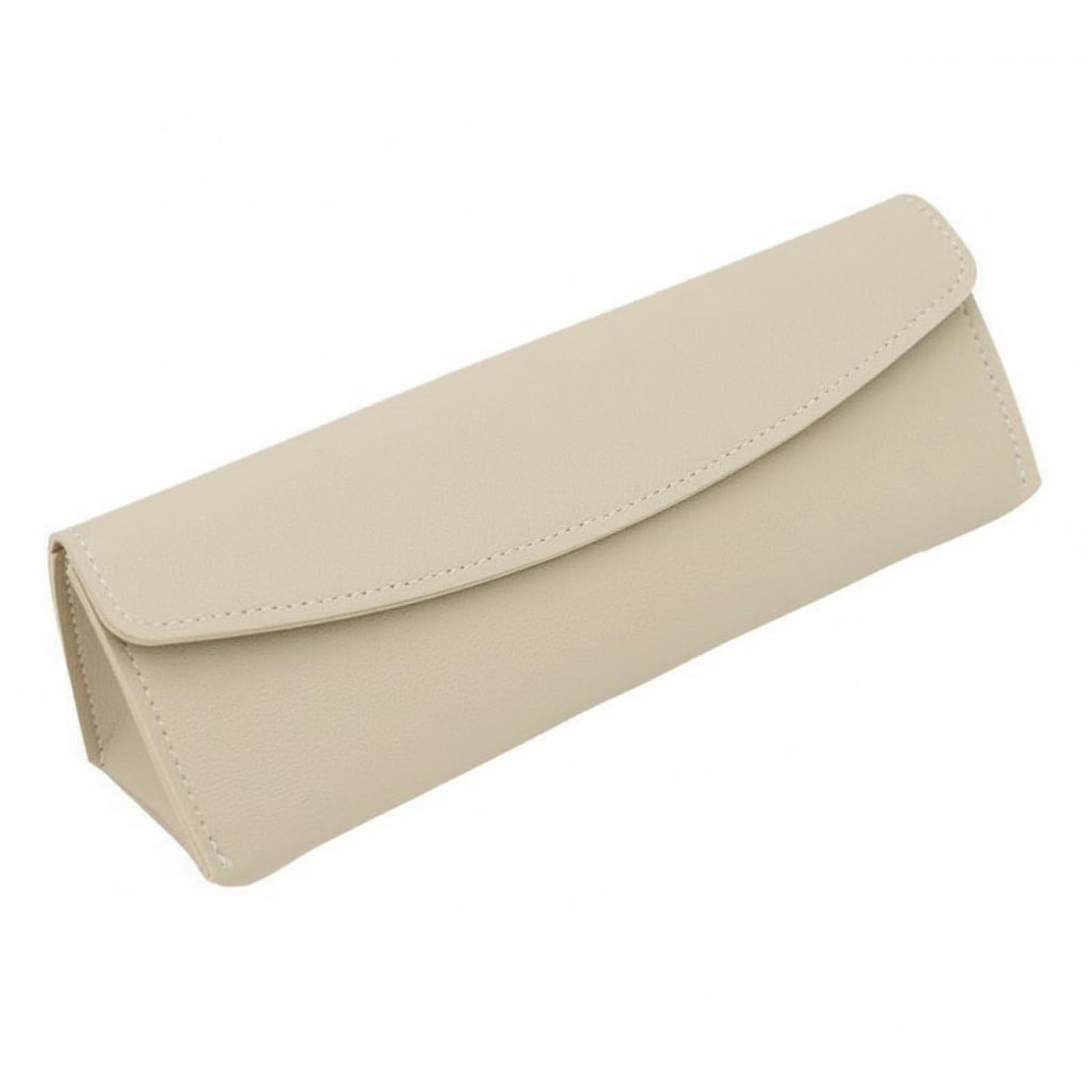 BNF® Faux Leather Writing Case Multi-Functional Snap Closure Stationery Box Large Capacity Pen Pouch Minimalist Design for Office, Beige | Home Improvement &-image-6