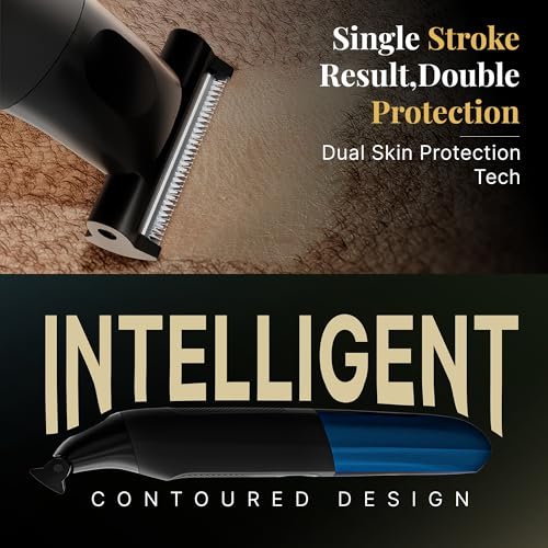 Image of MENHOOD ProBlade 3-in-1 Hybrid Beard Trimmer Shaver for Men Trim Style Shave Adaptive Flex Neck 120 Min Runtime USB-C LED Indicator Dual Protection Waterproof Multi-Comb