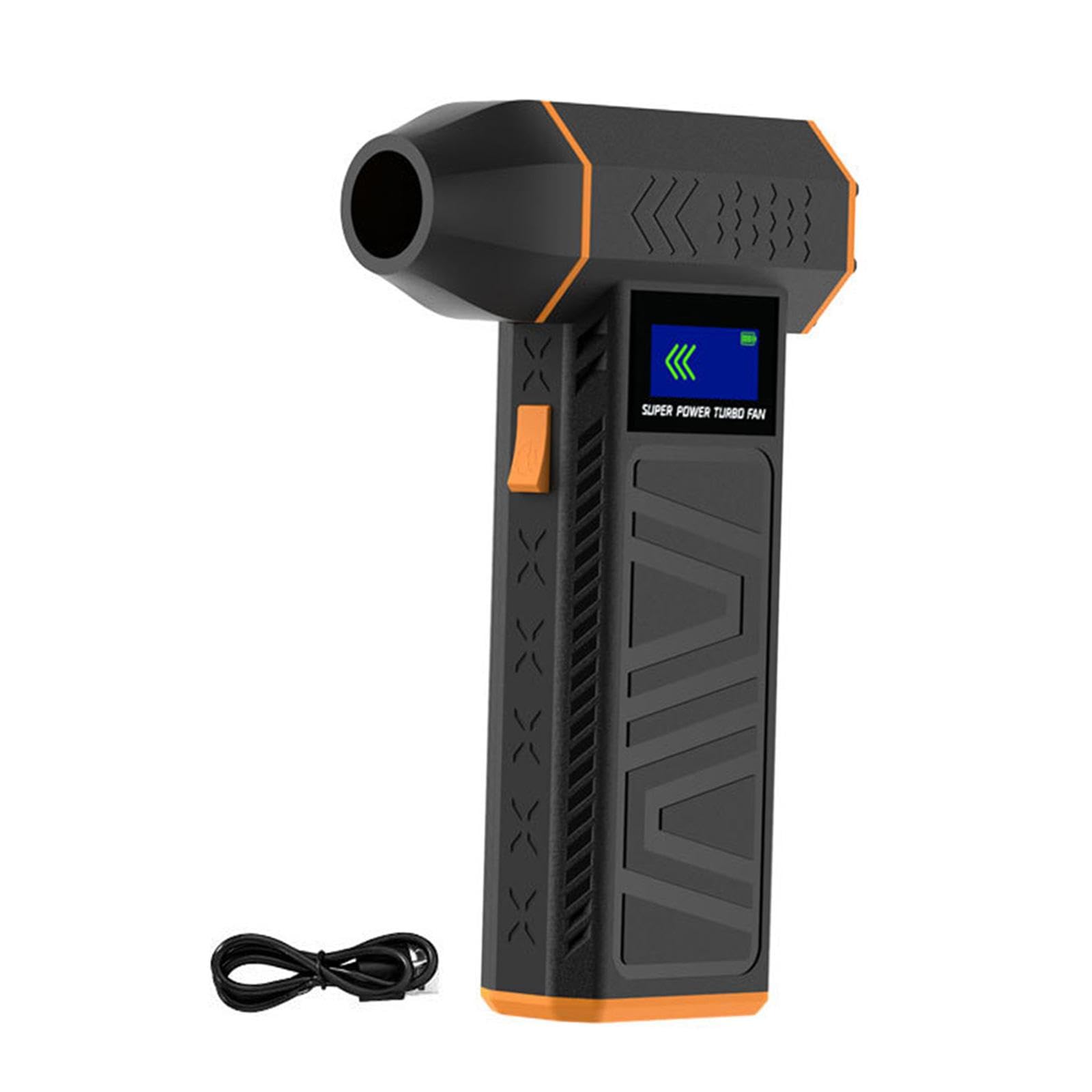 FLCPJGV Electric Air Duster Cooling Handheld Fan Jet Fan Compressed Air Duster for Outdoor, No Dust removal head — image 1