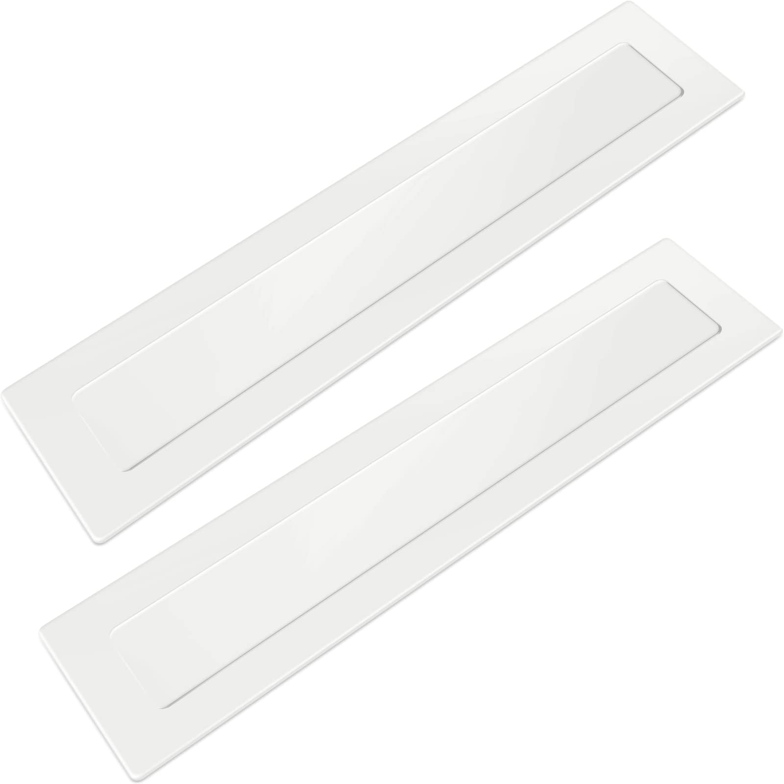 Baseball Pitching Mound Rubber, 2PCS Baseball Pitching Rubber Thin Plate Mat, Portable Pitching Mound Rubber Bases Plate Mat for Baseball Softball Pitcher Practice Drills Training (16 X 4 Inch)