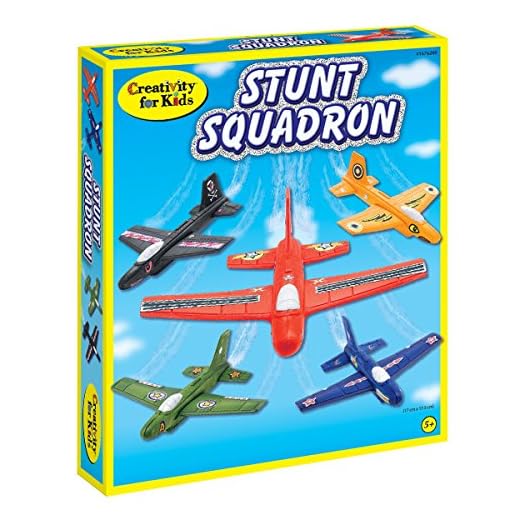 Creativity for Kids Stunt Squadron Craft Kit - Create 5 Foam Planes