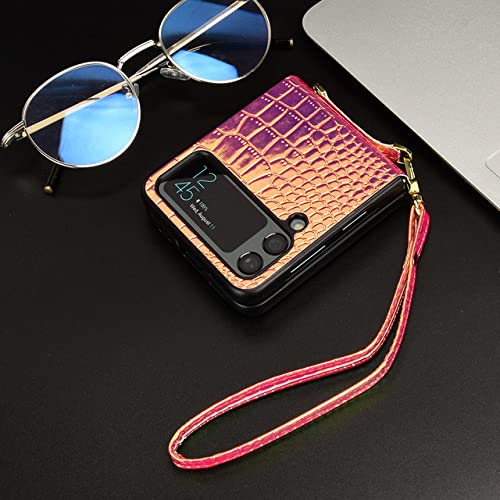 Étui Galaxy Z Flip 4 cuir mince pliable antichoc pour Samsung ZFlip3