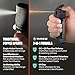 Mace Pepper Spray - 2-Pack Triple Action Personal, 3-in-1 (OC, Tear Gas, UV Dye), Max Police Strength, 0.63 oz, 12 Feet Range, Flip Top Safety Cap, Self Defense Pepper Spray for Women & Men - Black