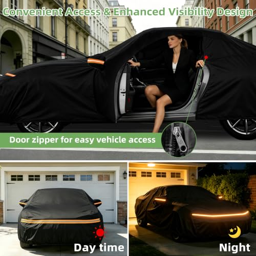 Image of Car Cover for Mazda MX-5 Miata 1989-2025,All-Weather Heavy Duty MX5 car Cover,Outdoor Full Exterior Cover for Dust, Rain, Snow & UV Protection, with Door Access Zipper