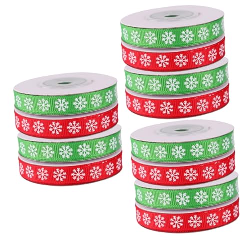 Ruban Noël flocon polyester pour suspendre vos décorations - 2